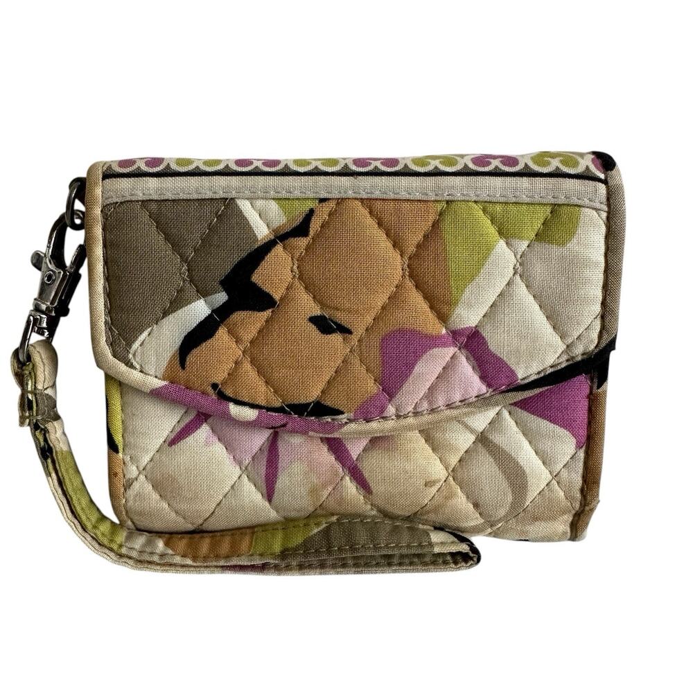 Vera Bradley Portobello Road Super Smart Wristlet Wallet With Staining & Dirt